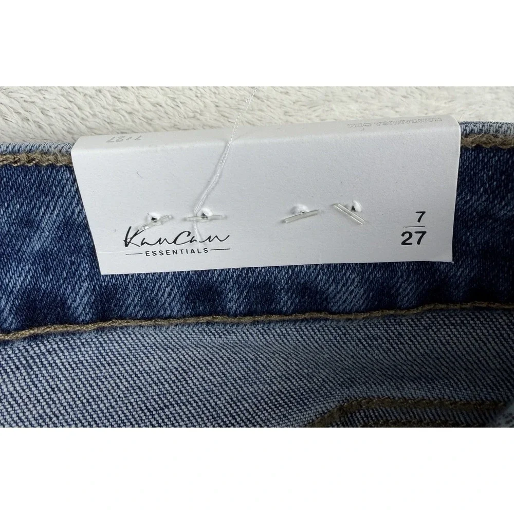 KanCan High Rise Barrel Jeans Womens 27 Blue Denim‎ Stretch-NWT-KC20084M